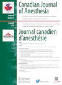 Canadian Journal Of Anesthesia-journal Canadien D Anesthesie